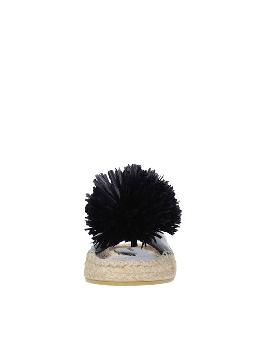 Mules modello FUJI in pelle e rafia PALOMA BARCELO' | FUJINERO